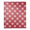 Heart Checkered Board Pattern 50" x 60" Coral Fleece Blanket